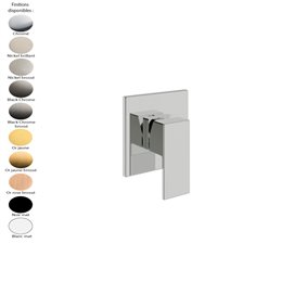 Mitigeur lavabo mural 1 sortie Q30 de Treemme, laiton 10 finitions