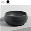 Vasque ronde à poser Ø43xH19 cm TINO, céramique noire