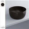 Vasque ronde à poser Ø45xH24 cm ERA, céramique noir mat