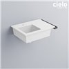 Porte-serviette latéral pour lavabo ERA 45 de Ceramica Cielo, acier gris cemento