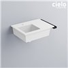 Porte-serviette latéral pour lavabo ERA 45 de Ceramica Cielo, acier noir mat