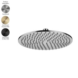 Pommeau de douche rond Ø30 cm, inox 3 finitions (Quadro Design)