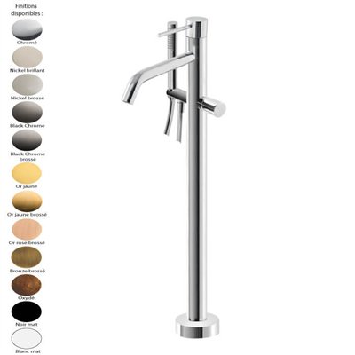 Parties externes mitigeur baignoire sur pied UP+, bec haut 78 cm