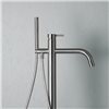 Mitigeur baignoire sur pied OTTAVO/SOURCE de Quadro Design, inox brossé_D1