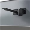 Parties externes mitigeur lavabo mural 2 trous RAN de treemme, bec 18 ou 23 cm, laiton noir mat