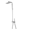 Colonne douche mitigeur ARCHE de Treemme, pommeau 26x36 cm, laiton chromé