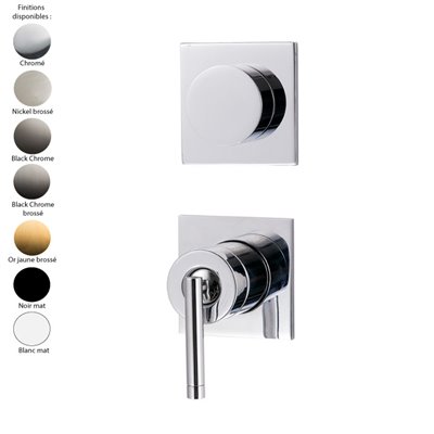 Parties externes mitigeur douche encastré inverseur 2 sorties (2 trous) ARCHE