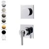 Parties externes mitigeur douche encastré 2 sorties (2 trous) ARCHE, inverseur manuel, laiton 7 finitions