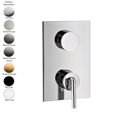 Parties externes mitigeur douche encastré inverseur 2 sorties ARCHE
