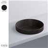 Vasque ronde semi-encastrée Ø40 cm ENJOY, céramique noir mat