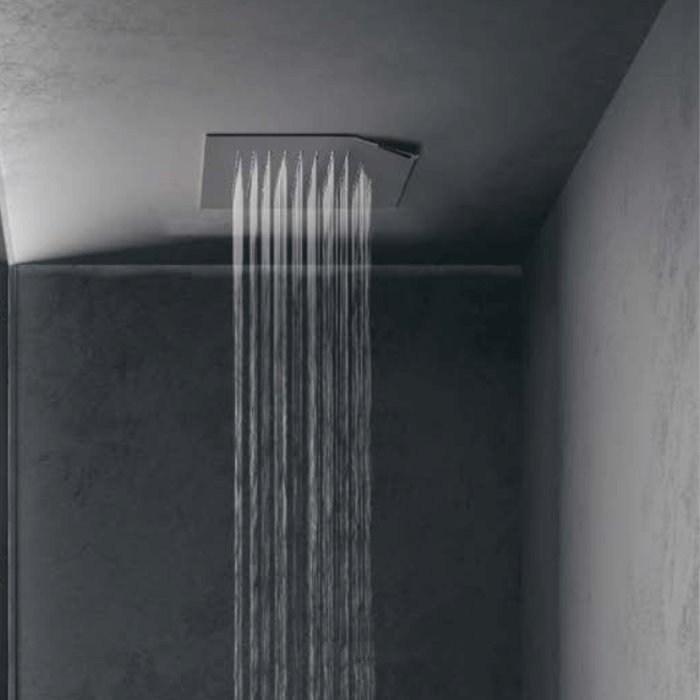Plafond de douche à encastrer cascade et pluie SLIM 60 cm