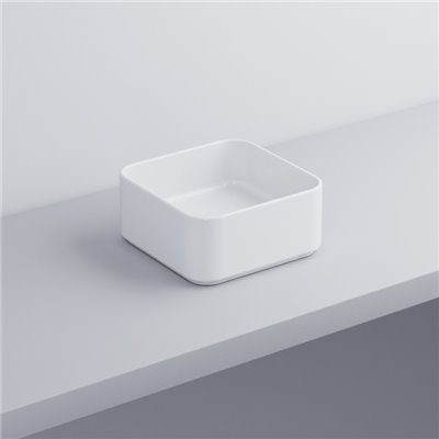 Vasque carrée à poser 25x25 cm MINIMO-SHUI COMFORT en céramique blanc