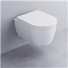 Cuvette WC suspendue sans bride SMILE MINI 35x48 cm, céramique blanc brillant_P1