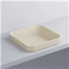 Vasque carrée semi-encastrée 40x40 cm ENJOY, céramique Lino_P1