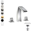 Mélangeur lavabo à poser 3 trous ARCHE, bec haut 13 cm + bonde, laiton 7 finitions