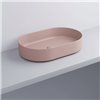 Vasque ovale à poser 60x38 cm design SHUI COMFORT de Ceramica Cielo, céramique cipria_P2