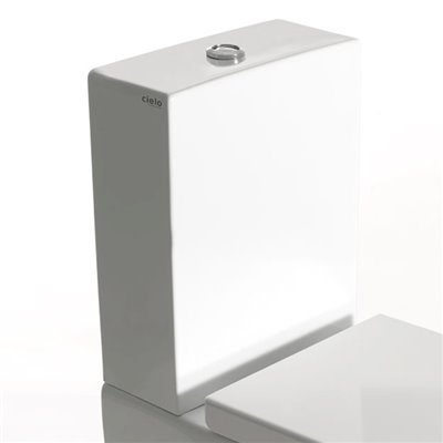 Réservoir sans couvercle pour cuvette WC monobloc à poser MINI SMILE, céramique blanche