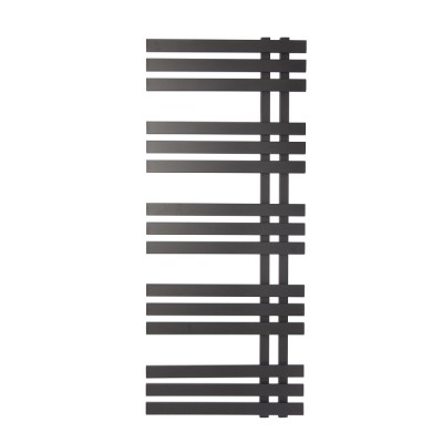 Sèche-serviettes mixte noir VERONA 120x50 cm, réversible,568/400W