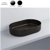 Vasque ovale à poser 60x38 cm SHUI COMFORT, céramique noire