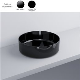 Vasque ronde à poser Ø40 cm SHUI COMFORT, céramique noire
