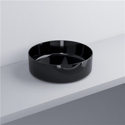 Vasque ronde à poser Ø40 cm SHUI COMFORT, céramique noire