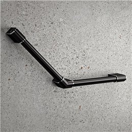 Barre coudée PMR 135° ONYX 2, chromé/noir 
