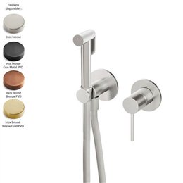Parties externes kit douchette WC pour hygiène intime + mitigeur encastré 40MM en inox