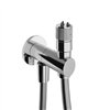 Kit douchette nettoyage cuvette WC avec robinet d'arrêt chromé