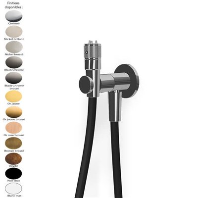 Kit douchette nettoyage cuvette WC avec robinet d'arrêt