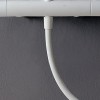 Flexible de douche antitorsion 2 m en PVC, blanc_D1
