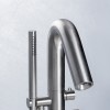 Mitigeur baignoire sur pied DIAMETRO35 Inox avec manette béton_D2