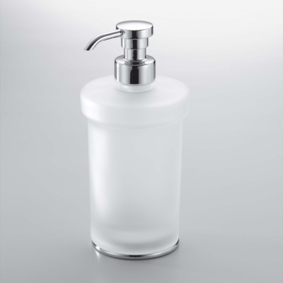 Distributeur de savon à poser LINK 320 ml en verre dépoli