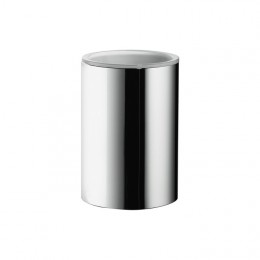 Gobelet de salle de bain à poser design PLUS, laiton chromé_P1