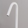 Bec lavabo col cygne orientable en laiton 40 cm, Diametro35, blanc mat_D1