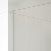 Paroi de douche fixe, verre 8 mm, profilé aluminium chromé_D1