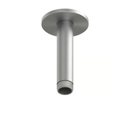 Bras de douche plafond 10 cm section ronde, inox satiné_P1