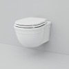 Abattant wc blanc pour cuvette rétro Ellade_P4
