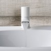 Mitigeur lavabo cascade à poser 3 cm, design NANOTECH, blanc_P2
