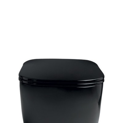Abattant wc noir fermeture ralentie pour cuvette FASTER Hidra
