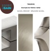Robinetterie Treemme, finition nickel brossé