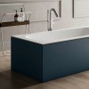 Mitigeur baignoire sur pied design DIAMETRO35 INOX de Ritmonio - inox brossé - A2