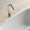 Mitigeur baignoire sur pied design DIAMETRO35 INOX de Ritmonio - inox brossé - A1