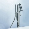 Mitigeur baignoire sur pied design DIAMETRO35 INOX de Ritmonio - inox brossé - D1