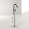 Mitigeur baignoire sur pied design DIAMETRO35 INOX de Ritmonio - inox brossé -  P1