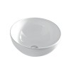 Vasque ronde à poser Ø46 cm design LA CIOTOLA de Artceram, céramique, blanc brillant_P1