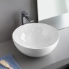 Vasque ronde à poser Ø46 cm design LA CIOTOLA de Artceram, céramique, blanc brillant_P2