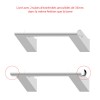 Barre d'appui droite 45° PMR, 2 points de fixation, ONYX de AKW, inox chromé - 30, 45, 60 cm_D1