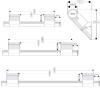 Barre d'appui droite 45° PMR, 2 points de fixation, ONYX de AKW, inox chromé - 30, 45, 60 cm_FT