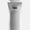 Mitigeur lavabo ou vasque design RAN de Treemme, hauteur personnalisable, laiton blanc mat - D1