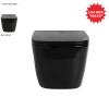 Cuvette WC compacte suspendue A16 MINI, céramique noire